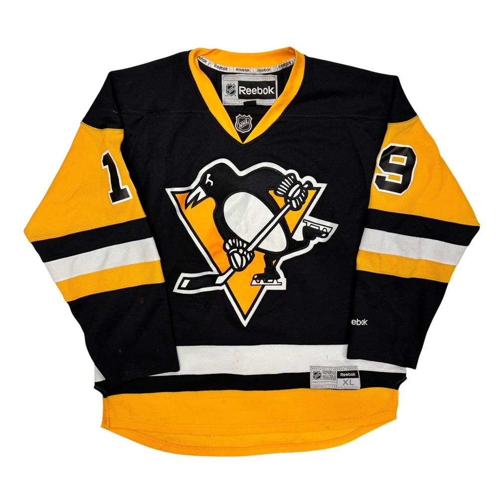 Reebok Pittsburgh Penguins Beau Bennett 19 NHL Jersey Mens XL Black
